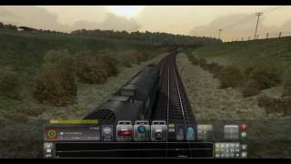 Train simulator in 4k Tyne Yard to Consett Steel Works with 2x class 25 [upl. by Sweatt]