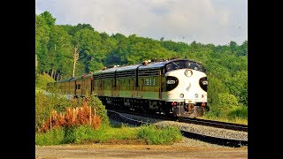 NS Trains At Portageville NY [upl. by Sirob]