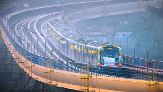 Kolkata Metro ORANGE LINE TRIAL RUN from RUBY to NEW GARIA [upl. by Nogem]