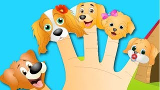 The Finger Family  Dog Finger Family Nursery Rhyme  Kids Animation Rhymes Songs [upl. by Otanod]