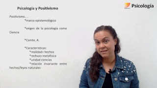 Psicología Caracterización del marco epistemológico positivista 010419 [upl. by Nayarb]