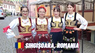 🇷🇴 SIHGIŞOARA HISTORIC CITY CENTER TRANSYLVANIA ROMANIA 🏰  Walking Tour [upl. by Kcajyllib]