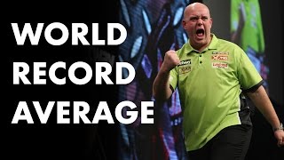 World Record Average Michael van Gerwen averages 1234 INCREDIBLE [upl. by Tedmund41]