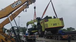 Brand New Farana  Unloading by 2 hydra  liftall jcb automobile [upl. by Flanagan]