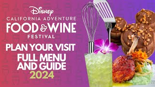 Disney Food amp Wine Festival 2024  FULL GUIDE  Every Food and Drink Item  Plan Your Visit [upl. by Janith]