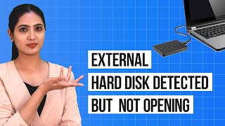 How to Fix External Hard Disk Detected but Not Opening Issue [upl. by Katlaps]