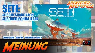 SETI Auf der Suche nach außerirdischem Leben  Meine Meinung zum Expertenspiel BrettspielReview [upl. by Krystle]