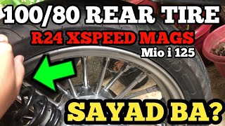 10080 14s REAR TIRE MIO I 125  QUICK REVIEW  R24 XSPEED MAGS [upl. by Nico2]