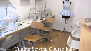 Corsi Taglio e Cucito Cutting sewing course Italy Курсы кройки и шитья Италия [upl. by Ajnot492]