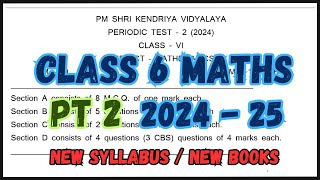 CLASS 6 MATHS PT 2 EXAM PAPER 2024  class6maths ganitaprakash pt2 pt2exam helloadhyapak [upl. by Russom]