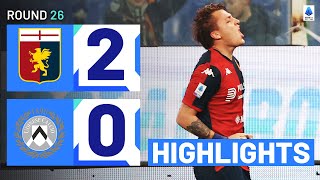 GENOAUDINESE 20  HIGHLIGHTS  Retegui fires Genoa back to winning ways  Serie A 202324 [upl. by Kado]