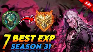 7 BEST EXP LANE HEROES 2024 SEASON 31  Mobile Legends Tier List [upl. by Weidar]