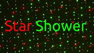 Specail star shower laser light review [upl. by Anailuj]