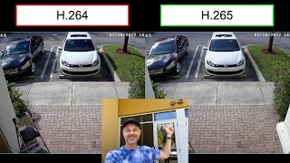 H264 vs H265 IP Camera Comparison [upl. by Nezam]