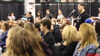 Emily Kinney Answers Fan Questions At Walker Stalker Con Chicago [upl. by Samp]