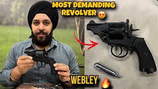 Webley MKVI 25 Inch Co2 Pellet AIR REVOLVER  Most Demanding Air Revolver 😍 [upl. by Klusek]