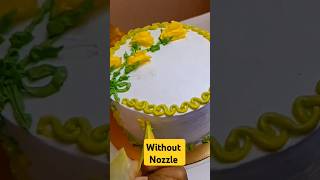 Design your cake without nozzle trendingshorts viralshorts pineapple cool caketastycake [upl. by Attenweiler]