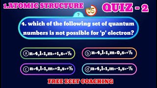 L12 Ecet quizecet important bits quizatomic structure quiz2ecet chemistry quizfreeecetcoaching [upl. by Ayo]