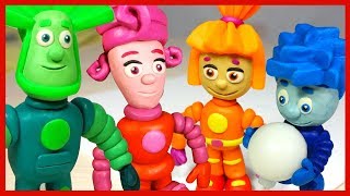 Как слепить Фиксиков из пластилина Фиксики Все серии Plasticine Play Doh Stop Motion [upl. by Roberson]