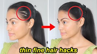 Women With Thin Fine Hair LOVE These Hacks I can see why  Ways To Care of Thin Fine Hair [upl. by Ellord]