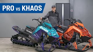 PRO RMK vs RMK Khaos – Sled Tech EP 4  Polaris Snowmobiles [upl. by Adnawal]