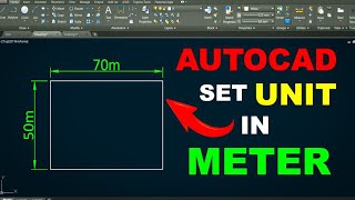 How to Set Unit in Meter in AutoCAD  UNIT SETUP  Mechanical and Civil Engineering [upl. by Eelram]