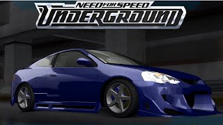 Acura RSX 2003  Customization And Test Drive  NFSU [upl. by Acirrej890]