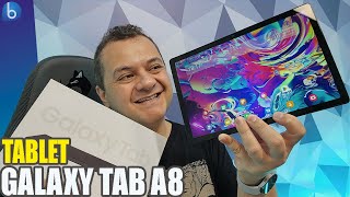 GALAXY TAB A8 105  Tablet BARATO e com BOM DESEMPENHO Unboxing e Impressões [upl. by Stearne269]