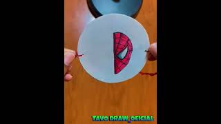 Taumatropo  spiderman and Venom  tavodrawoficial animated animacion dibujo art spiderman [upl. by Ahsekin]