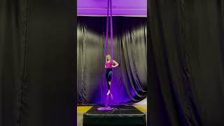 Teeter Totter Pose to Sitting in an Aerial Silks Knot  Beginner Aerial Silks Tutorial [upl. by Miehar566]