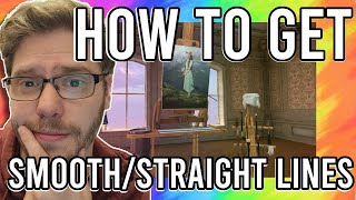 How to get smoothStraight lines in Vermillion VR Painting [upl. by Lakim]