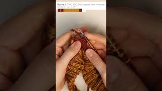 How to knit a colorwork pumpkin cowl for fall knitting strandedcolorwork [upl. by Karel]