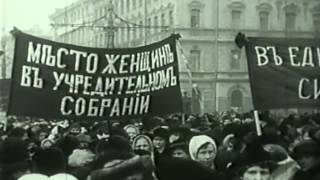 1917 Petrograd March for Womens Suffrage [upl. by Aihsemaj]