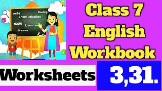 class 7 English Workbook Worksheet 331 Remediation worksheet कक्षा 7 वर्कबुक [upl. by Lubow323]