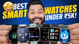 Top 5 Best Smartwatches Under ₹5000 In 2024⚡Bluetooth Calling AMOLED amp More [upl. by Ardie]