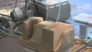 PADE  cnc machining centre VELOX  Working shoes elements in cork [upl. by Yatnoed]