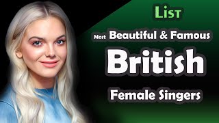 List  Most Beautiful amp Famous British Female Singers [upl. by Nahrut]