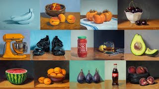 Quick montage of some of my oil paintings from the past couple of years [upl. by Leor]