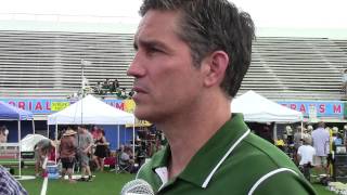 Actor Jim Caviezel of movie When the Game Stands Tall [upl. by Lu]