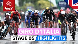 Chaotic Finale After A CrashFilled Day  Giro DItalia 2023 Highlights  Stage 5 [upl. by Suckow785]