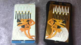 Tarot of the Sphinx vs Nefertaris Tarot [upl. by Hayidan]