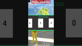 ENTER PIN CODE free fire foryou foryoubage freefirehighlights freefire shortsvideo musicremix [upl. by Schaper]