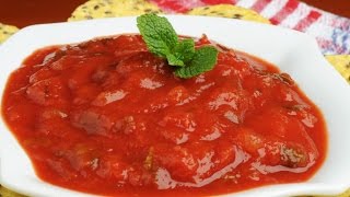 Homemade salsa recipe with fresh tomatoes blender [upl. by Brazee]