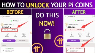 How To Unlock Your Migrated Balance in Pi Wallet  Pi Network Update [upl. by Horne471]