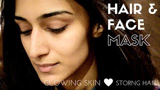 moong dal and methi seed hair amp face mask  HAIR CARE  SKIN CARE  ERICA FERNANDES [upl. by Yednil833]