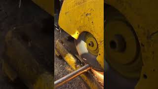 Steel Shaft Cutting in High Speed Cutter shortvideos lathechuck machinary [upl. by Sager]