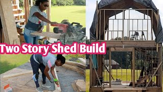 DIY Two Story Shed Build [upl. by Ecirtra]