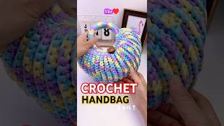 Crochet handbag 👜 vibrant colors Pattern Tutorial crochet shorts crochetbag bagpattern [upl. by Edelman]