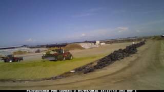 Diamond J Custom Farming Inc  Rollover Silage Pile Wheat 2016 [upl. by Liddy]