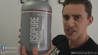 IsoPure Zero Carb Whey Protein Isolate Powder Review  MassiveJoescom Raw Natures Best WPI [upl. by Warder]